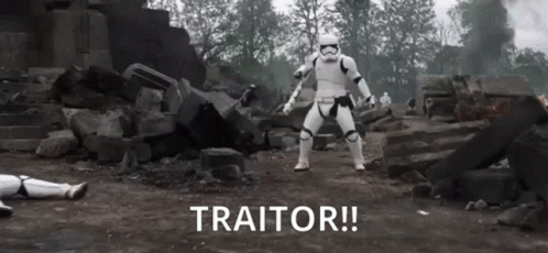 Storm Trooper Traitor GIF - StormTrooper Traitor Starwars GIFs