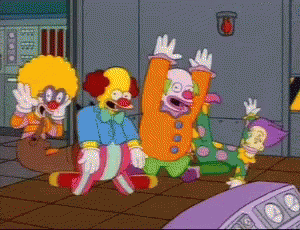 Clown Clowns GIF - Clown Clowns Simpsons - Descubre & Comparte GIFs