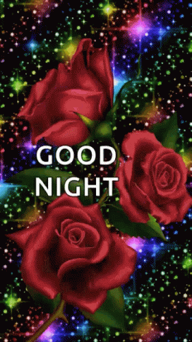 Good Night Sparkles GIF - GoodNight Sparkles Rose - Discover & Share GIFs