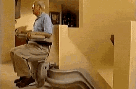 Old Man Elderly GIF - OldMan Elderly Stairs - Discover & Share GIFs