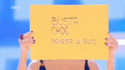 Busta Choc Domenica Live GIF - BustaChoc Choc DomenicaLive ...