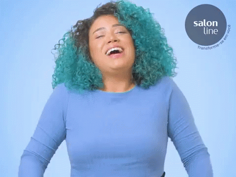 Curly messy screaming chubby