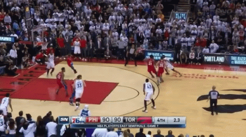 Image result for kawhi leonard game winner 76ers gif game-winning