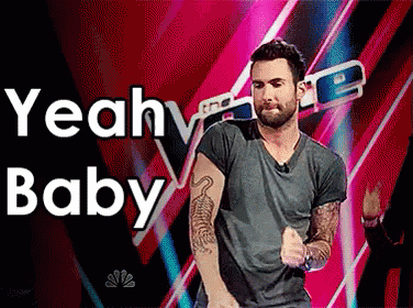 yeah baby gif yeahbaby thevoice adamlevine discover share gifs