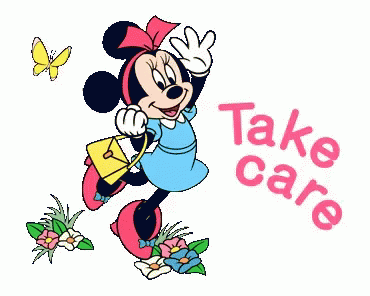 Minnie Mouse Take Care GIF - MinnieMouse TakeCare Waving - Discover ...