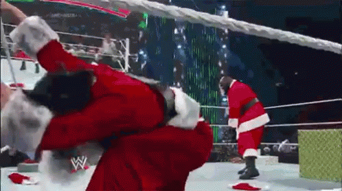 Black Santa GIF - SantaClaus Santa Wrestling - Discover & Share GIFs