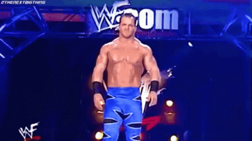 chris benoit entrance gif