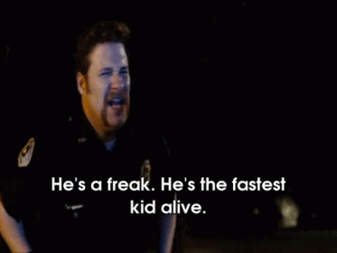 Image result for hes the fastest kid alive gif"