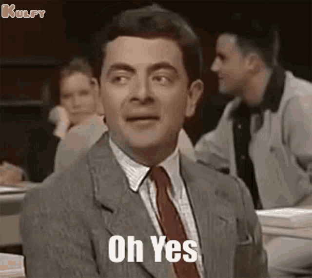 Oh Yes Mr Bean GIF OhYes Yes MrBean Discover & Share GIFs