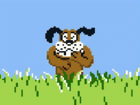 Duck Hunt Dog GIF - DuckHunt Dog Laugh - Discover & Share GIFs
