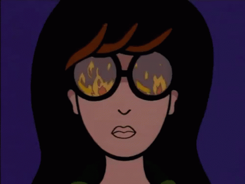 Image result for daria flame eyes gif