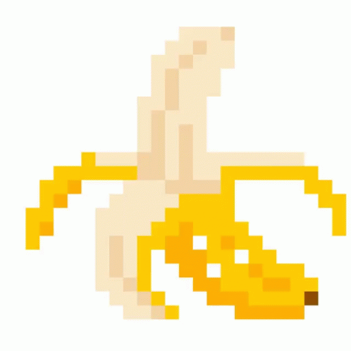 pixel art grid banana Pixel bananas deviantart - Pixel Art Grid