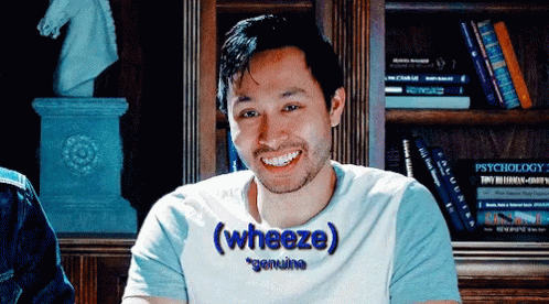 Image result for buzzfeed unsolved wheeze gif
