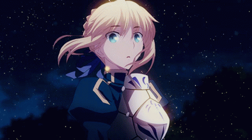 Saber Fate Series GIF - Saber FateSeries Shocked - Discover & Share GIFs
