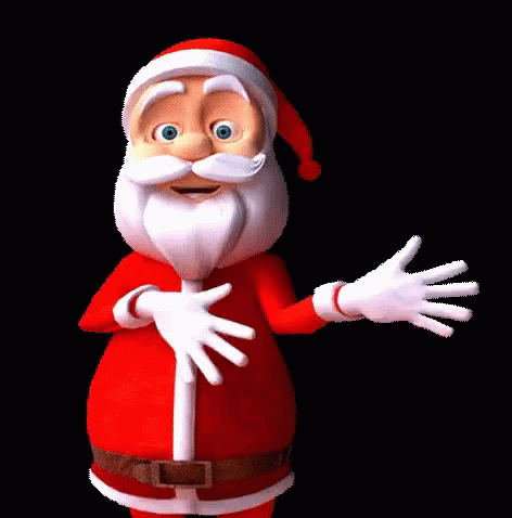 Dancing Dancing Santa Claus Christmas Animated Gif