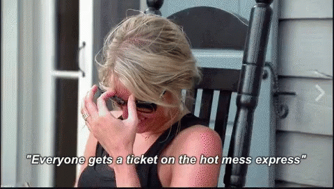 Image result for hot mess real housewives gif