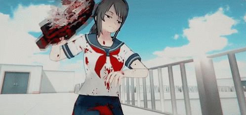 Yandere Simulator Senpai GIF - YandereSimulator Senpai Murder ...
