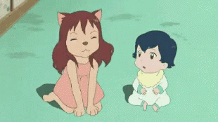 wolf children gif wolf