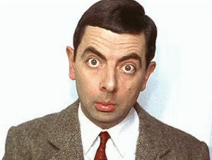 Mr Bean Scare GIF - MrBean Scare Face - Discover & Share GIFs