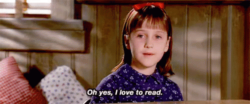 I Love To Read GIF - Matilda MaraWilson MatildaWormwood - Discover & Share GIFs
