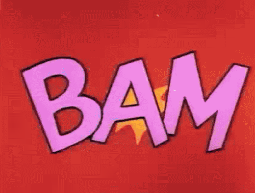 Bam GIF - Wow Reaction Textgifs - Discover & Share GIFs