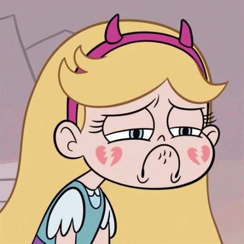 star sad face gif