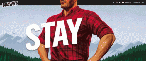 brawny gif brawny lumberjack