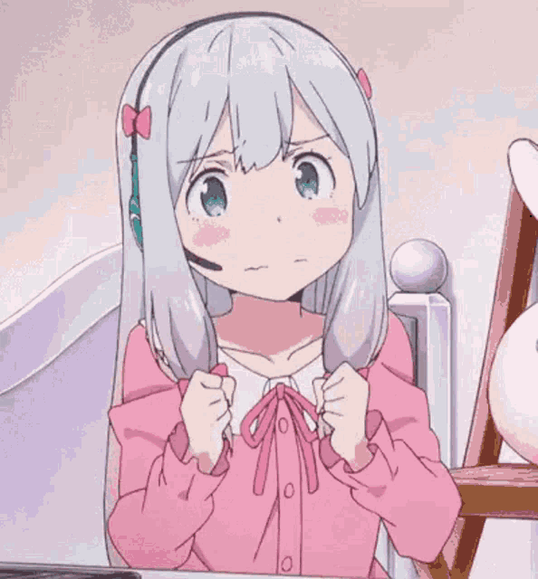 Embarrassed gif anime