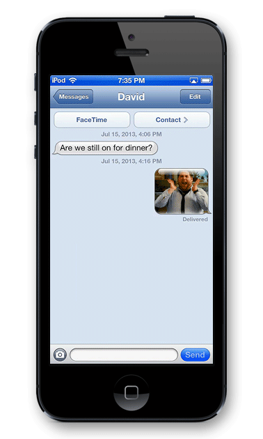 Did You Know You Can IMessage Riffs? OH YES GIF - Imessage Riffsy App