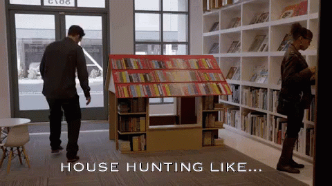 Image result for house hunting gif