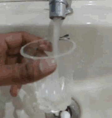 Image result for filling a glass with tap  water animated gif