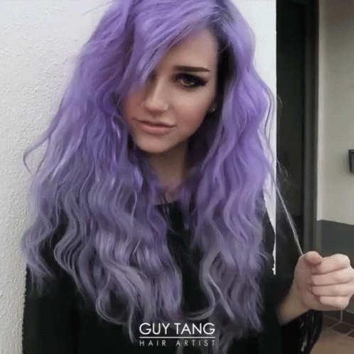 Purple Hair Don T Care Gif Coloredhair Purplehair Discover Purple Hair Don T Care Gif