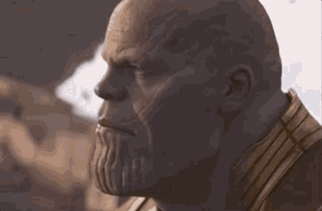 Thanos Hard Choices GIF - Thanos HardChoices StrongWills - Discover