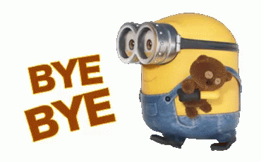 Image result for bye minion gif