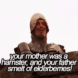 Image result for monty python elderberry gif