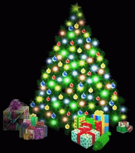 Christmas Tree Joyeux Noel GIF - ChristmasTree JoyeuxNoel GIFs