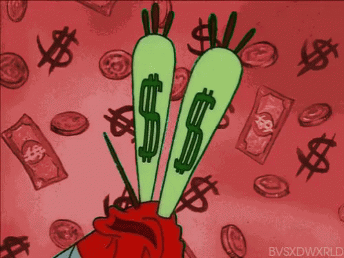 Money Eyes Sponge Bob GIF - MoneyEyes SpongeBob MrCrabs GIFs