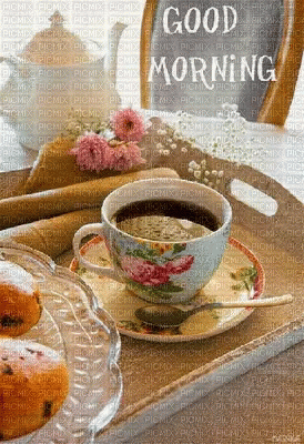 Good Morning Coffee Cup GIFs | Tenor
