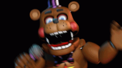 five nights in anime freddy jumpscare gif