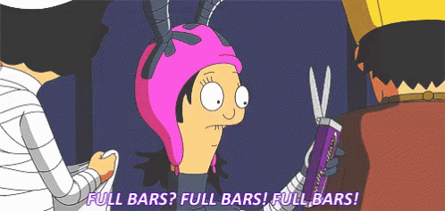 Full Bars GIF - Excited Louise BobsBurgers - Discover & Share GIFs