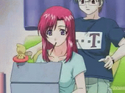 anime images: Cute Anime Cuddle Gifs