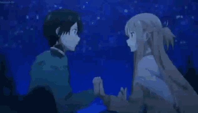 Kirito And Asuna Kiss Gifs Tenor