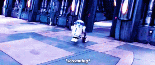 Screaming R2D2 GIF - Starwars Forceawakens R2d2 - Discover & Share GIFs