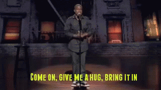 Hug Kevin Hart Gif Hug Kevinhart Funny Discover Share Gifs