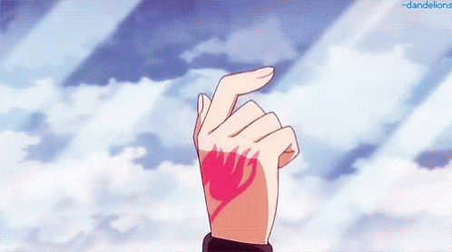 Fairy Tail Always Watching Gif Fairytail Alwayswatching Handsign Discover Share Gifs