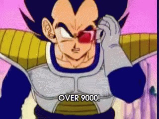 OVER 9000! GIF - 9000 - Discover & Share GIFs