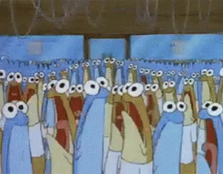 Resultado de imagen para fishes spongebob gif