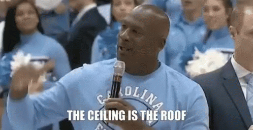 Image result for ceiling is the roof gif