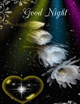 Good Night Flowers GIF - GoodNight Flowers Heart - Discover & Share GIFs