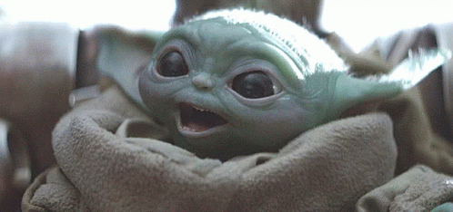 Happy Baby Yoda Gif